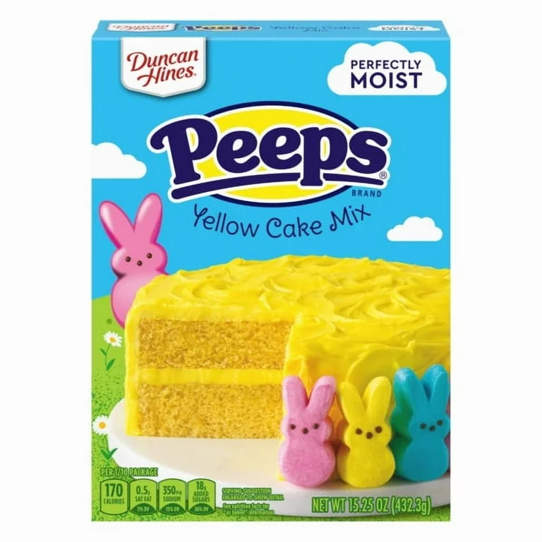 Duncan Hines PEEPS Yellow Cake Mix, 15.25 oz. | Walmart (US)