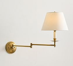 Hayden Metal Swing-Arm Sconce (24") | Pottery Barn (US)
