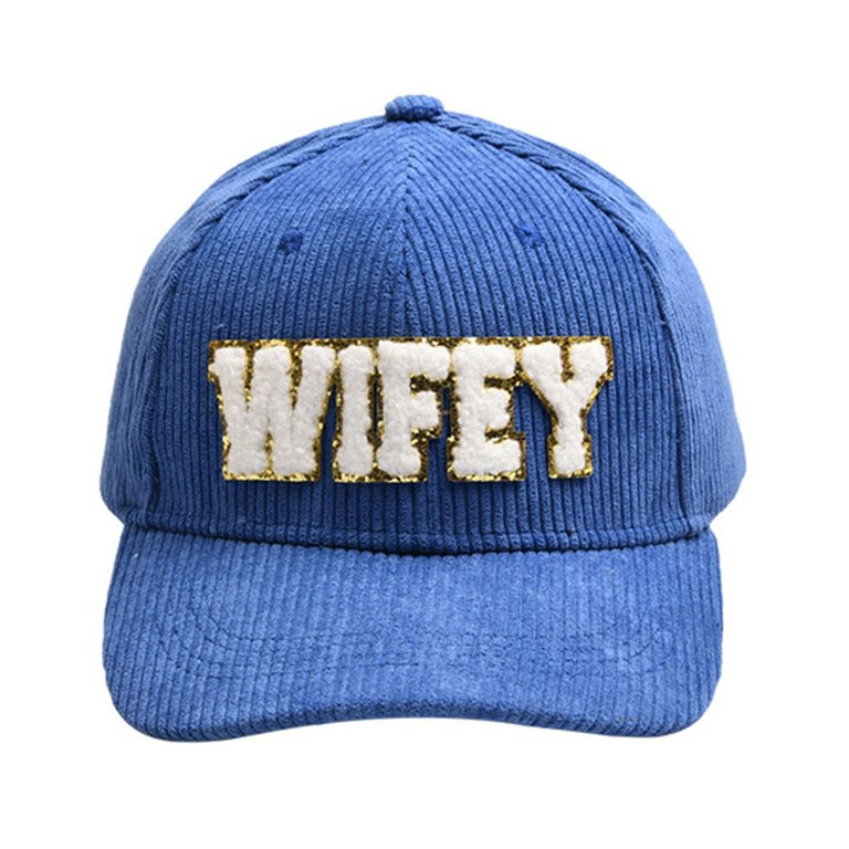 Adults Corduroy Baseball Cap for Women Men Letter Patch Adjustable Trucker Sun Hat | Walmart (US)