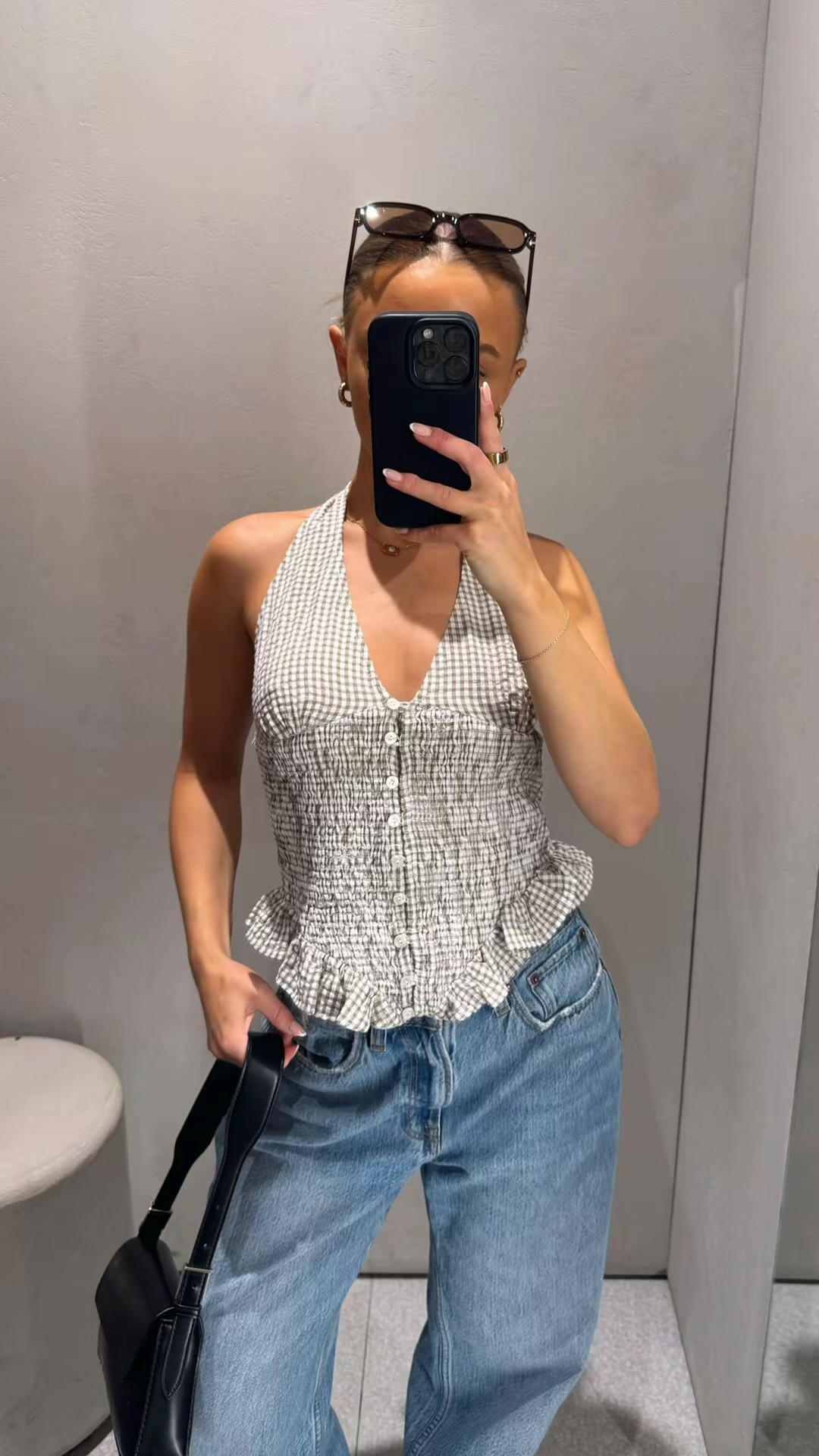 current spring top faves🌺

Pinterest style outfit inspo ideas spring summer TikTok casual easy basic neutral ootd wishlist petite zara gingham crop top button frill  

 #LTKuk #LTKspring #LTKsummer