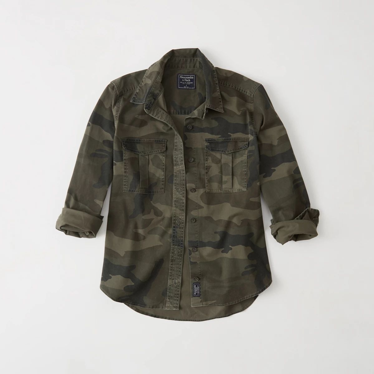 Twill Military Shirt | Abercrombie & Fitch US & UK