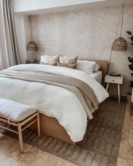 my neutral cozy bedroom oasis ☁️

sheets, comforter, duvet cover, sleeping pillows, throw pillows, quilt, throw blanket , rug, accent chair, nightstand, mirror

#LTKhome