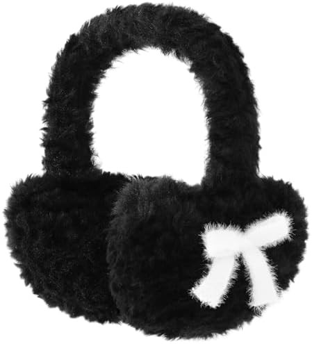Faux Teddy Fur Earmuffs for Women, Foldable & Fuzzy Ear Muffs for Outdoor Activities - Women's Ea... | Amazon (US)