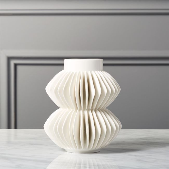 Celia White Vase | CB2
