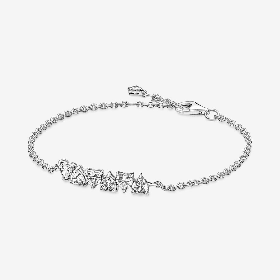 Sparkling Endless Hearts Chain Bracelet | Pandora (US)
