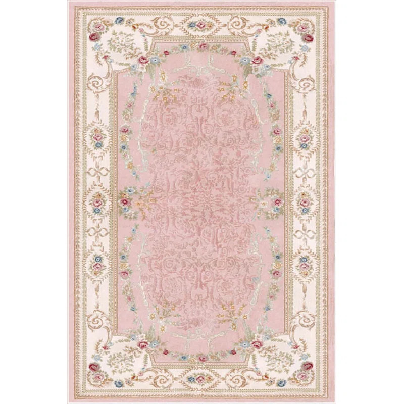 East Urban Home Dole Oriental Pink/White Area Rug & Reviews | Wayfair | Wayfair North America
