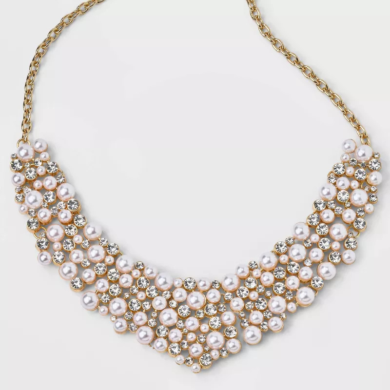 SUGARFIX by BaubleBar Pearl Statement Necklace - Gold | Target