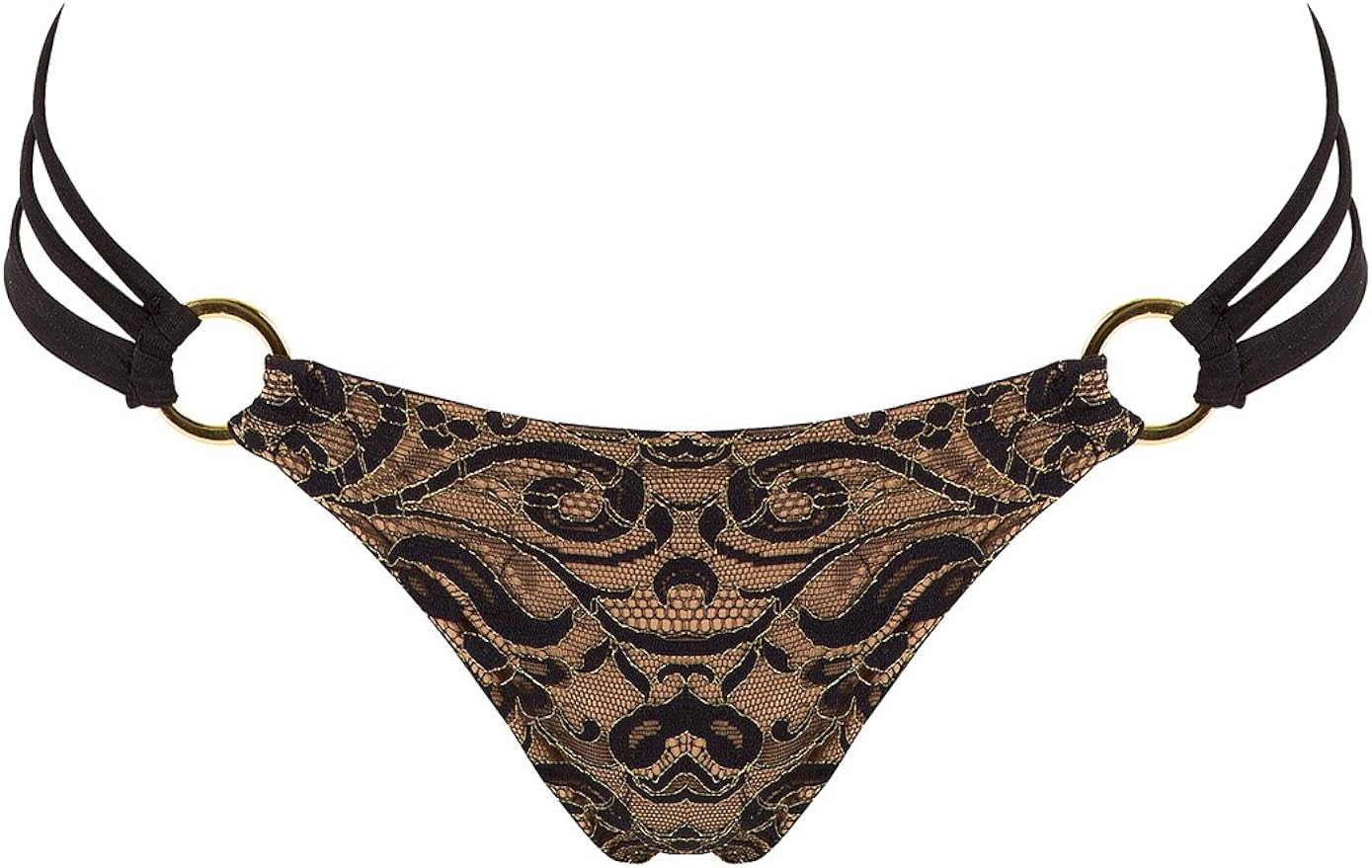 Beach Bunny Women's Gunpowder and Lace Skimpy Bikini Bottom | Amazon (US)