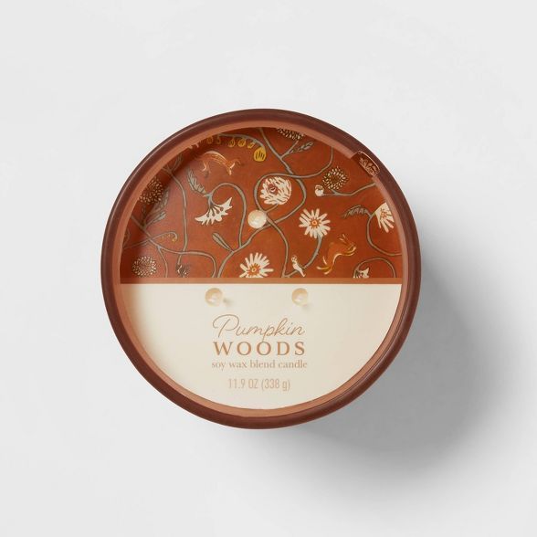 3-Wick Jar Pumpkin Woods Copper Bangle Candle - Threshold™ | Target