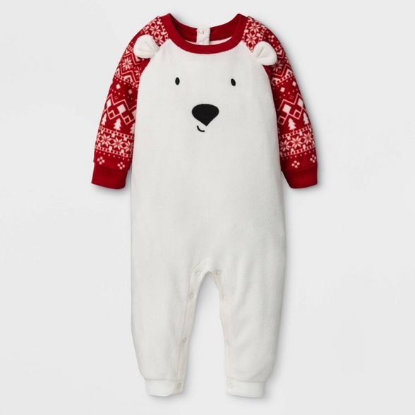 Baby's Holiday "Lil" Bear Union Suit - Wondershop™ Gray | Target