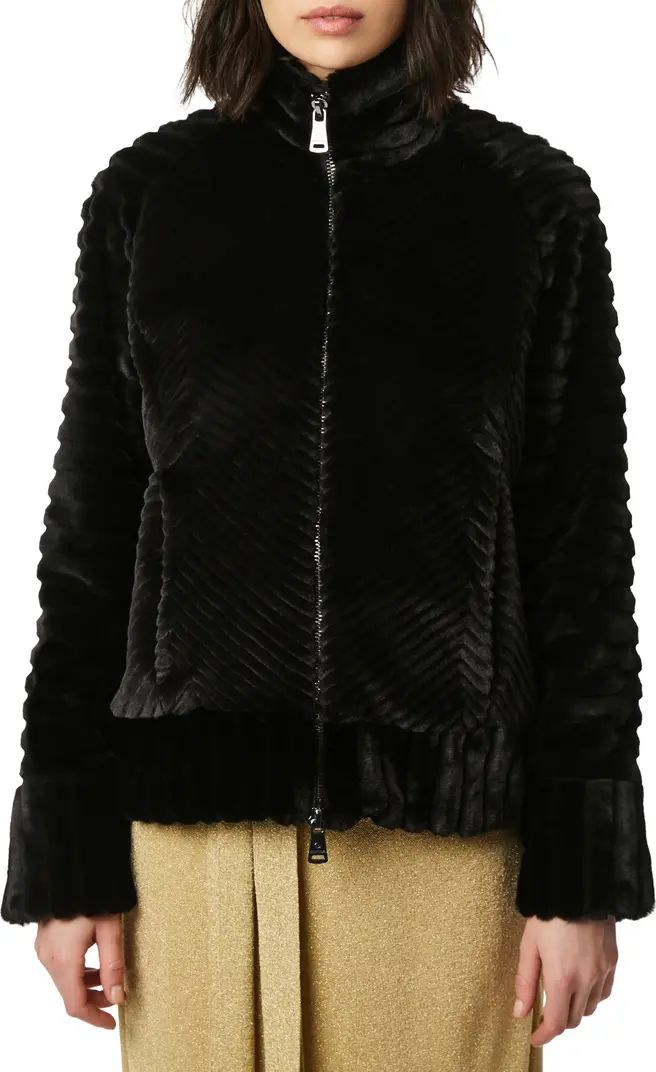 Textured Faux Fur Jacket | Nordstrom