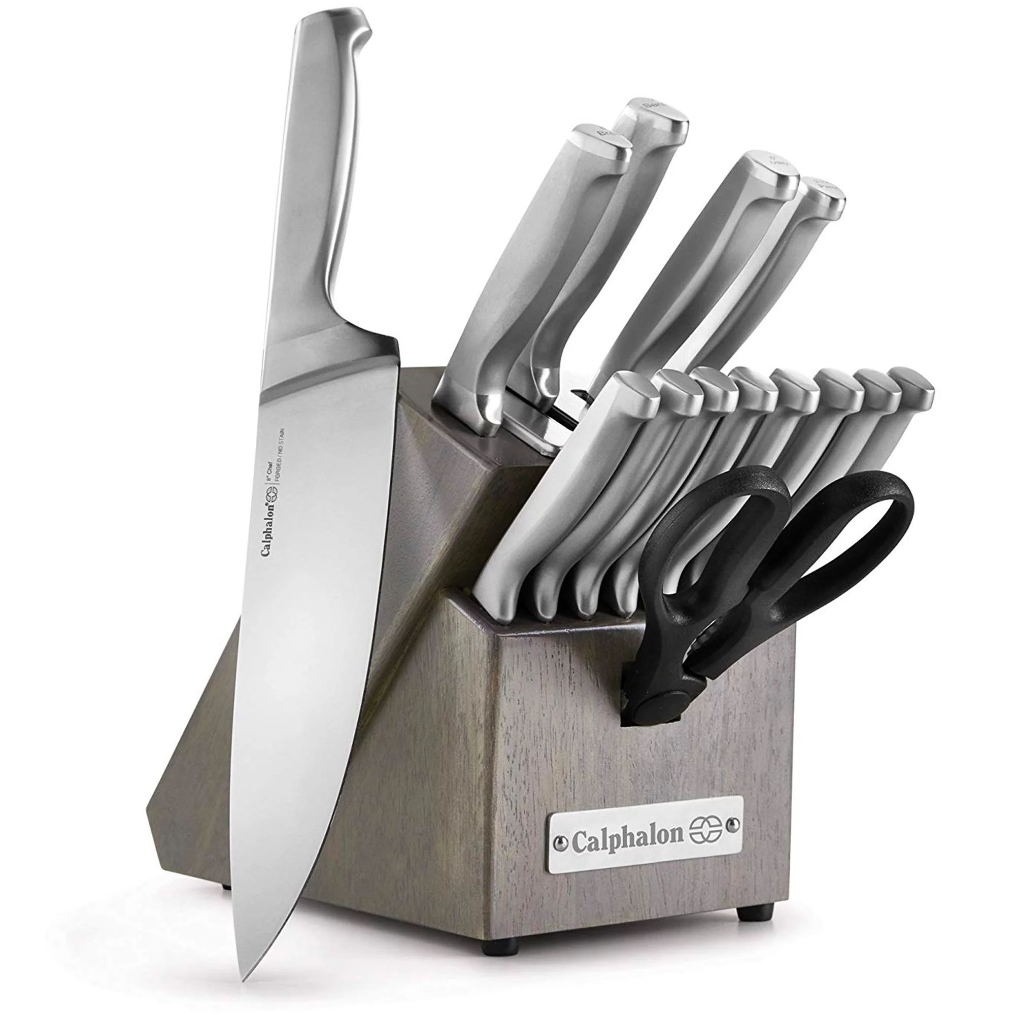 Calphalon Classic Self-Sharpening Stainless Steel Cutlery Knife Block Set with SharpIN™ Technol... | Walmart (US)