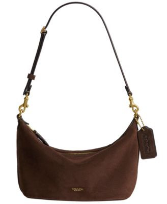 Demi Small Suede Shoulder Handbag | Macy's