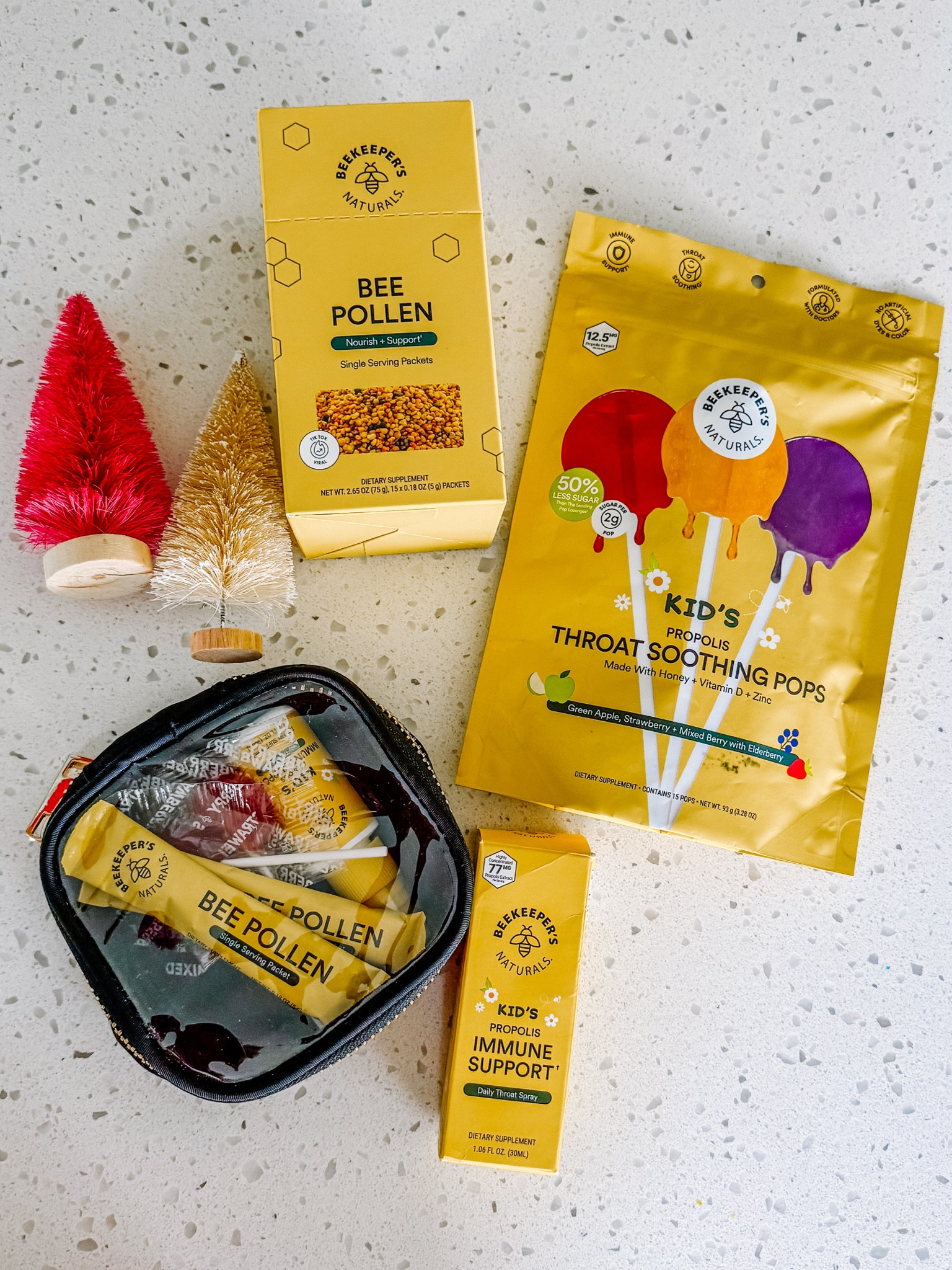 I’m leaning on @beekeepers_naturals with their Propolis Throat Spray, Kid’s Throat Soothing Drops, and Bee Pollen Sticks to keep germs at bay and the whole family’s immune system strong.
When I was little, my mom swore by bee pollen—straight off a spoon! Now, these convenient sticks make it so easy to take on the go while also supporting energy and whole-body health.
As a mom I just think Propolis is as amazing! It defends  our bodies, supports immune health, and is packed with antioxidants. A small but mighty addition to your daily routine
Add Beekeeper’s Naturals to your immune defense toolkit and finish the holiday season feeling your best!
Use code ADDIE20 for 20% off your order 
#beekeepersnaturalspartner #propolis #immunesupport 

