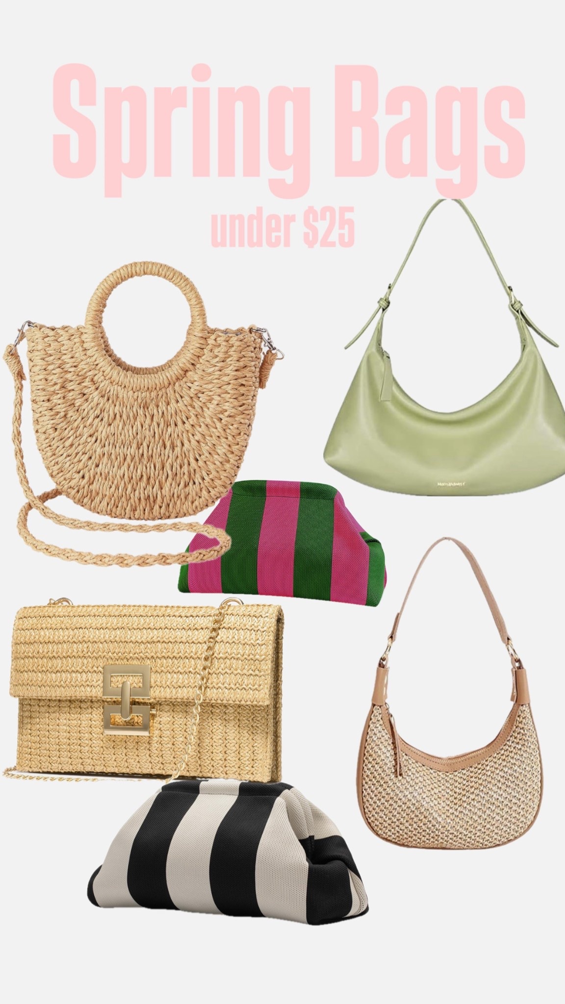 Spring bags under $25

#LTKSeasonal #LTKSaleAlert