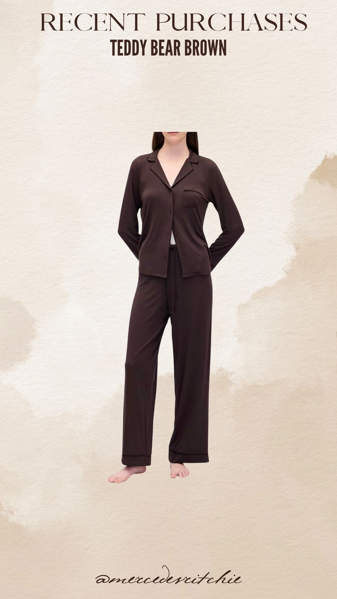 Brown pjs
Matching pjs 
Teddy bear brown pyjamas 

Size large 

#LTKSaleAlert #LTKHoliday #LTKMidsize