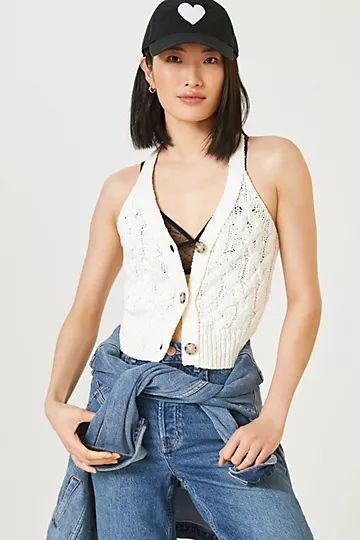 Pilcro Cable-Knit Tank | Anthropologie (US)