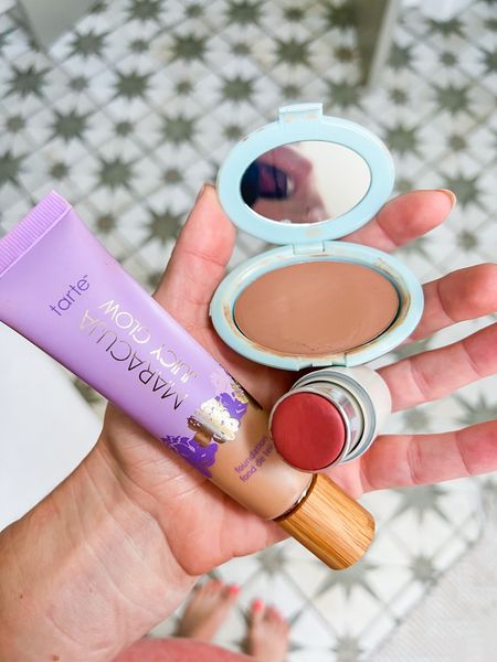 Cream blush, bronzer, and glowy base — my dry climate essentials! 

#LTKbeauty #LTKtravel #LTKSeasonal