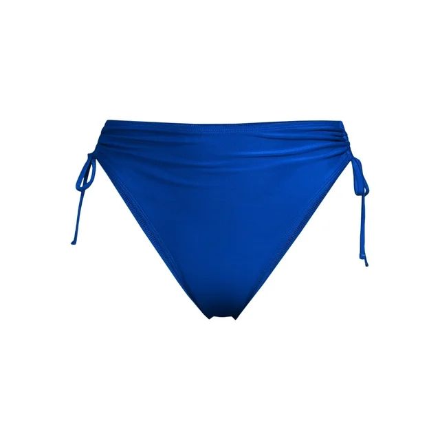 No Boundaries Juniors’ Ruched Side High-Waisted Bikini Bottoms, Sizes S-XL | Walmart (US)
