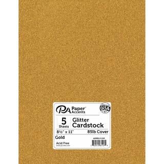PA Paper™ Accents 8.5" x 11" 85lb. Glitter Cardstock, 5 Sheets | Cardstock Paper | Michaels | Michaels Stores