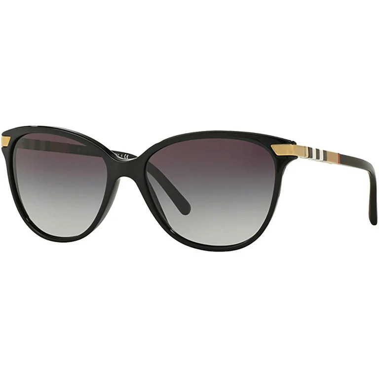 Burberry Women's Black Cat Eye Sunglasses w/ Flex Hinges - BE4216 30018G - Made in Italy | Walmart (US)
