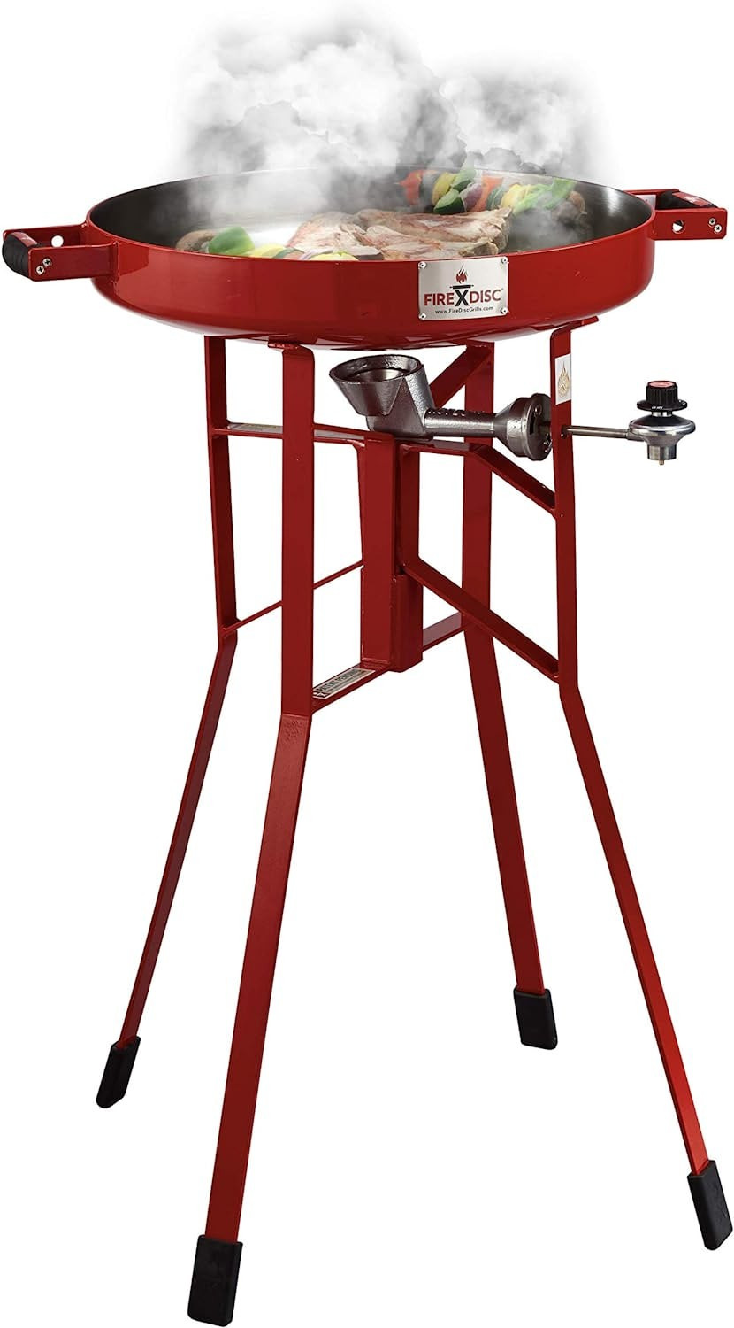 Original FIREDISC 36" Tall Outdoor Portable Propane Cooker | Red | Amazon (US)