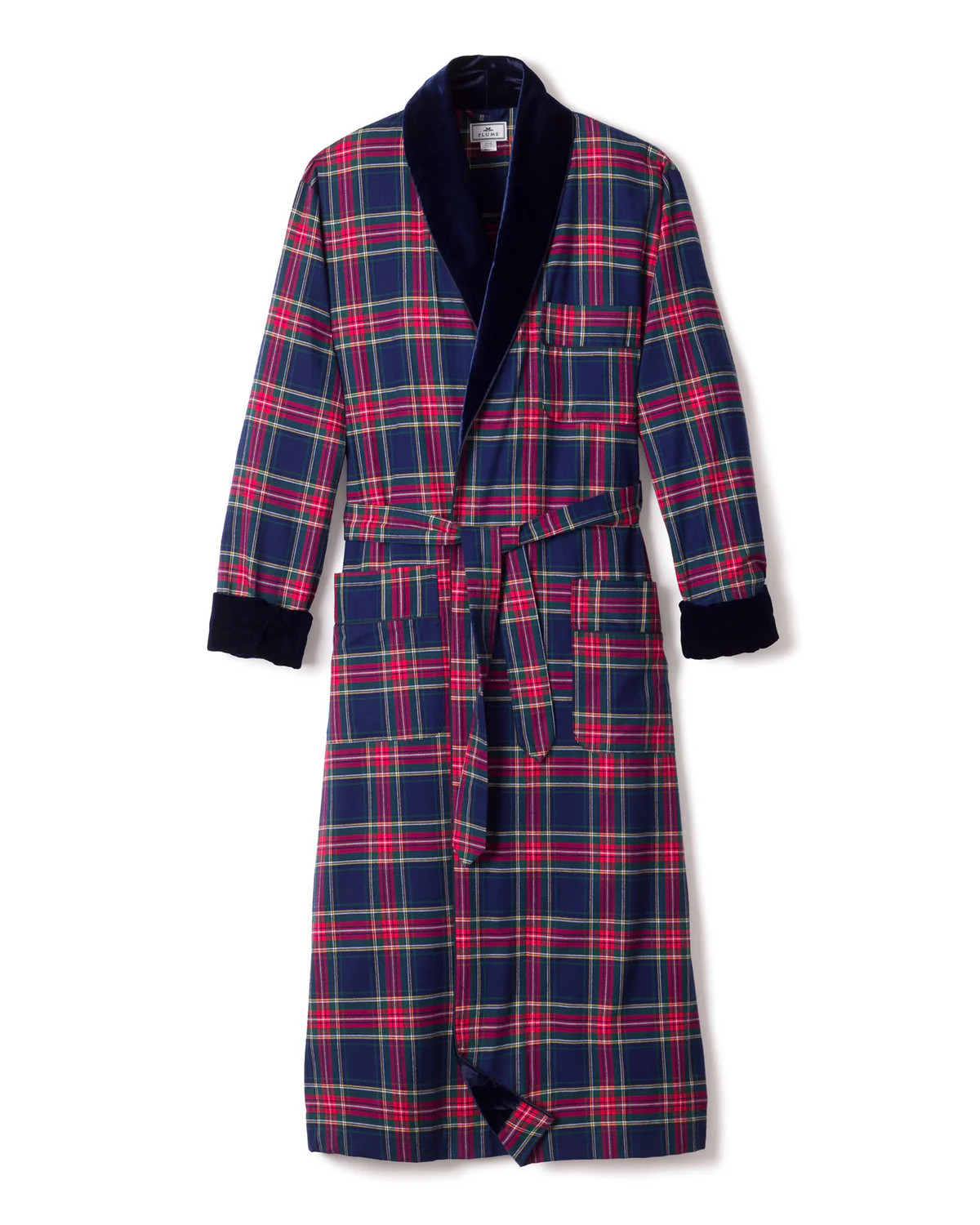 Men’s Windsor Tartan Velvet Robe | Over The Moon