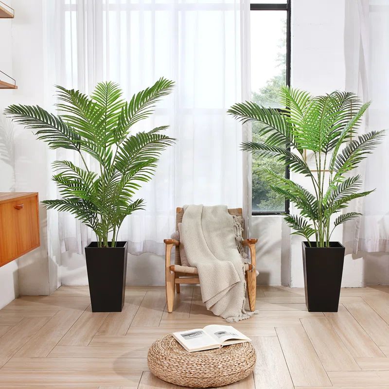 Adcock Faux Palm in Pot (Set of 2) | Wayfair North America