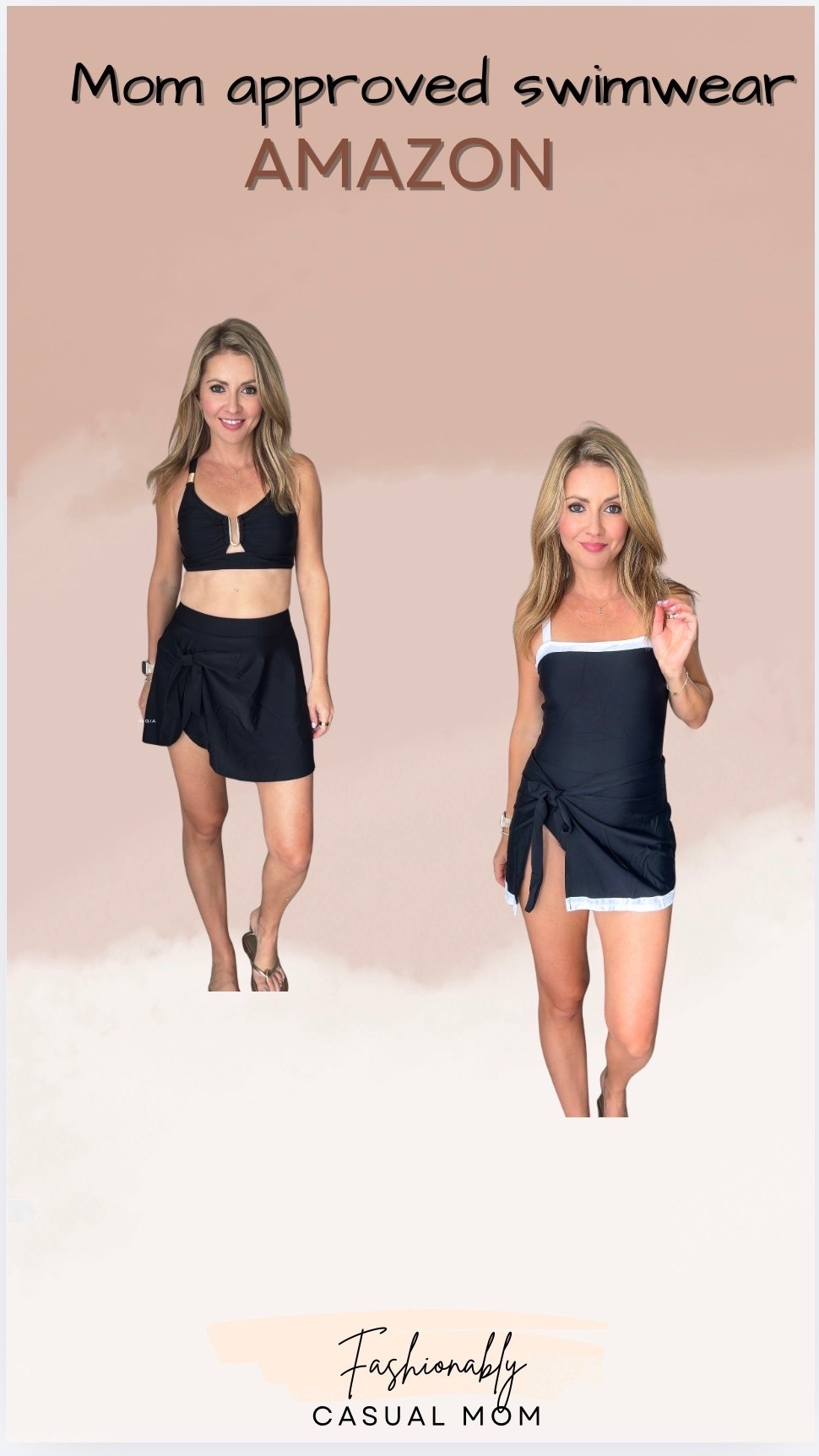 Mom approved swimsuits. Both have built in sarong/swimskirt

#LTKootd #LTKmomlife #LTKSwim