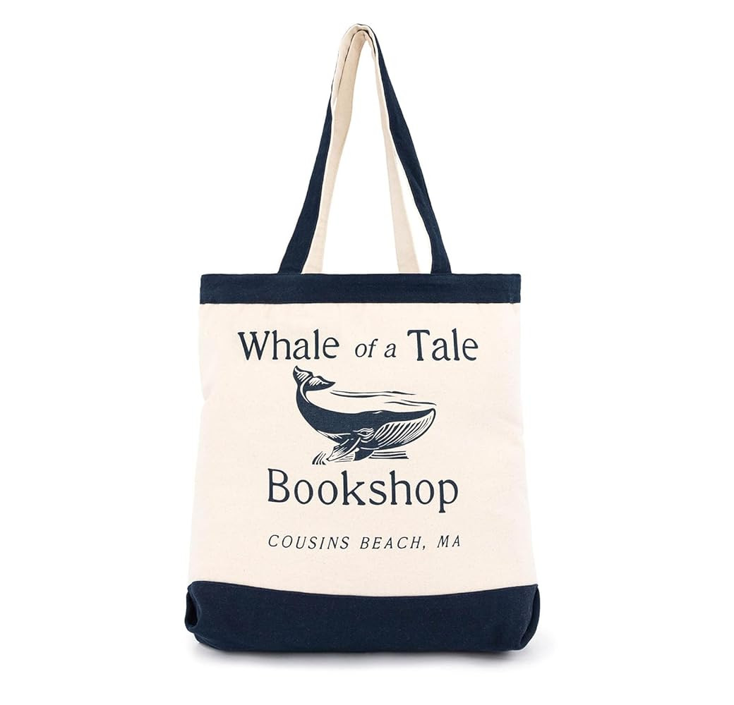 Jay Franco The Summer I Turned Pretty Whale of a Tale Cousins Beach Tote Bag - Canvas Shoulder Ha... | Amazon (US)