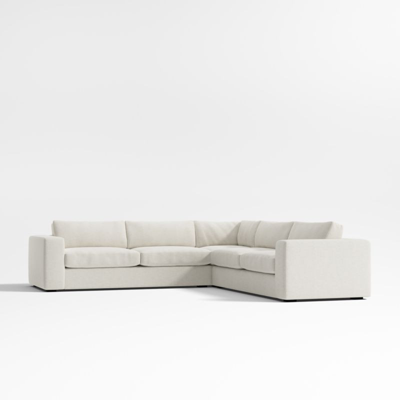 Oceanside 3-Piece L-Shaped Sectional Sofa + Reviews | Crate & Barrel | Crate & Barrel