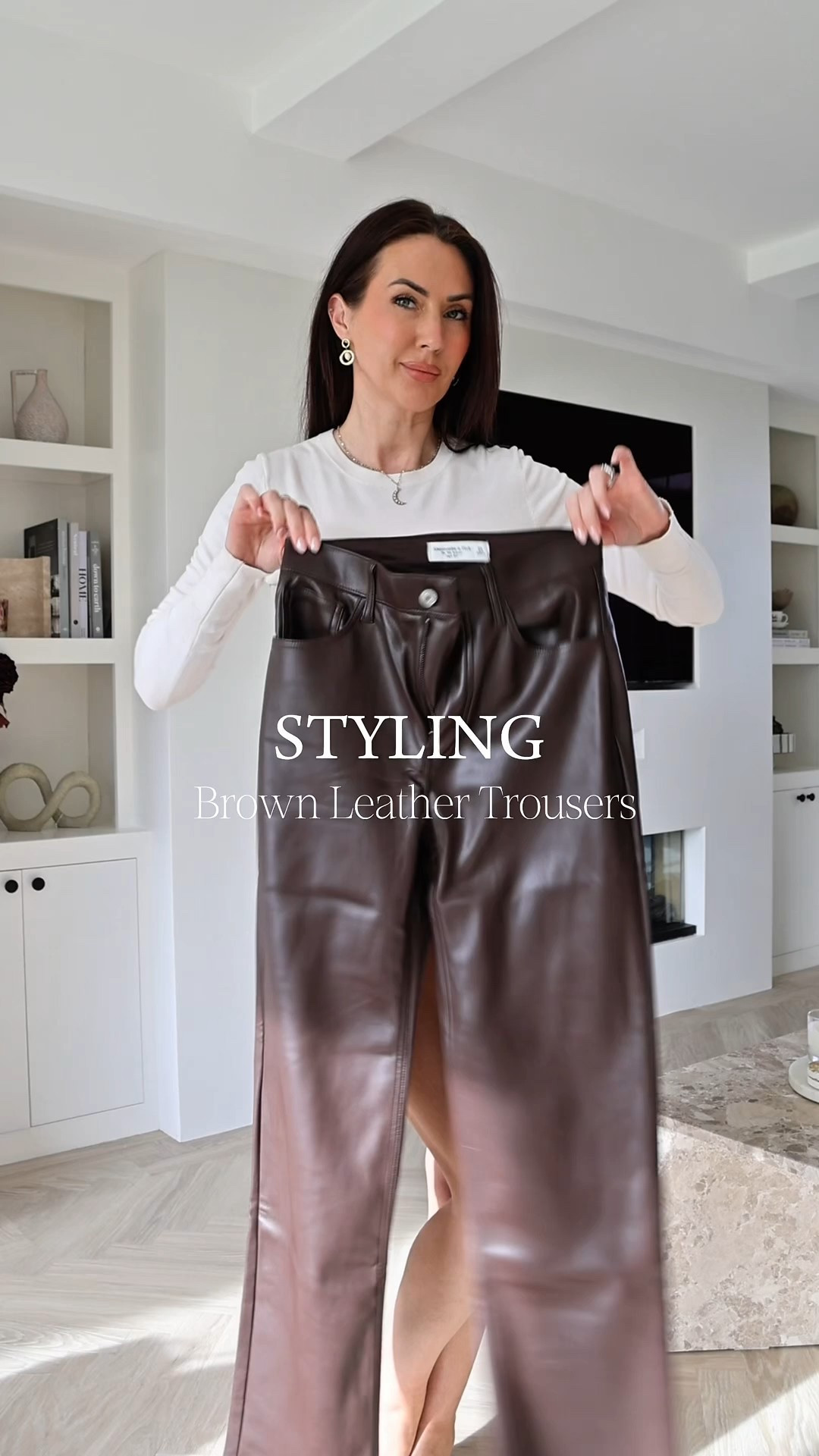 Styling brown leather trousers 🤎

The best fitting trousers I’m wearing size 25

#LTKFashionMonth #LTKXAbercrombieDenim