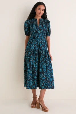 Midnight Othella Short Sleeve Cotton Dress | Tuckernuck (US)