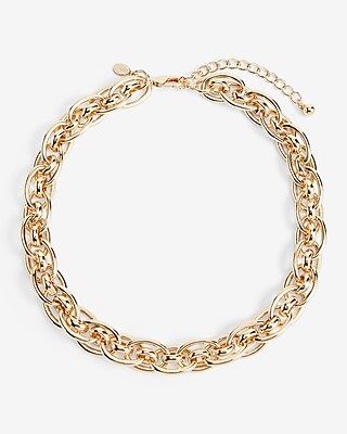 Double Oval Chain Necklace | Express