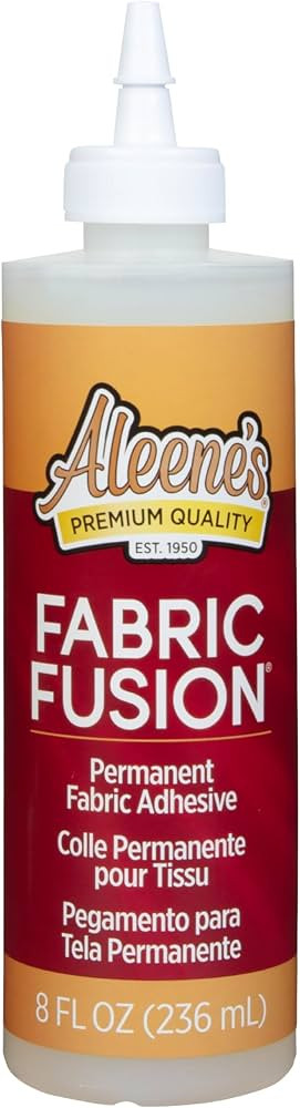 Aleene's Fabric Fusion Glue 8 fl oz, Permanent and Washable Adhesive, No-Sew Fabric Glue for Clot... | Amazon (US)