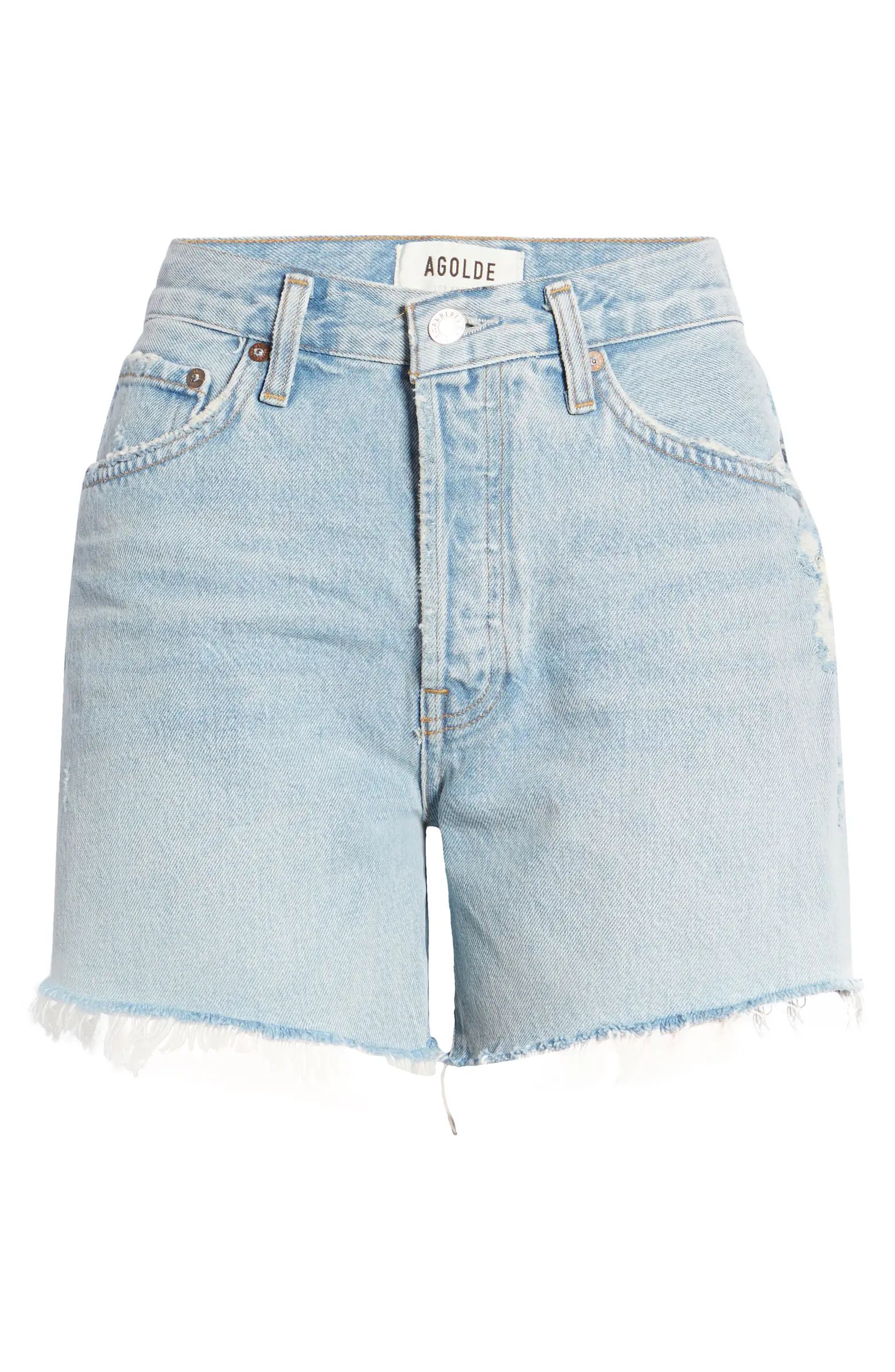 Parker Long Organic Cotton Denim Shorts | Nordstrom