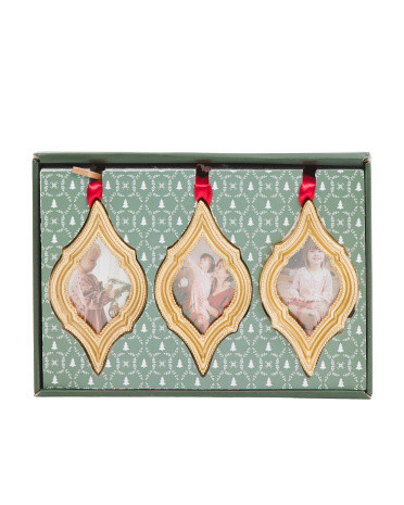 3pc Ornament Picture Frame Set | TJ Maxx