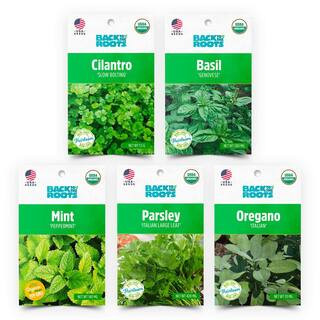 Back to the Roots Organic Herb Seeds Variety (5-Pack) 50060 - The Home Depot | The Home Depot