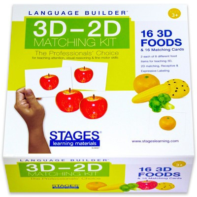 Stages Learning Materials Language Builder 3D-2D Matching Kit, Foods | Target