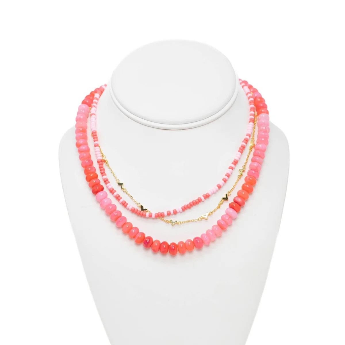 Sweet As A Peach Necklace Stack | Allie + Bess