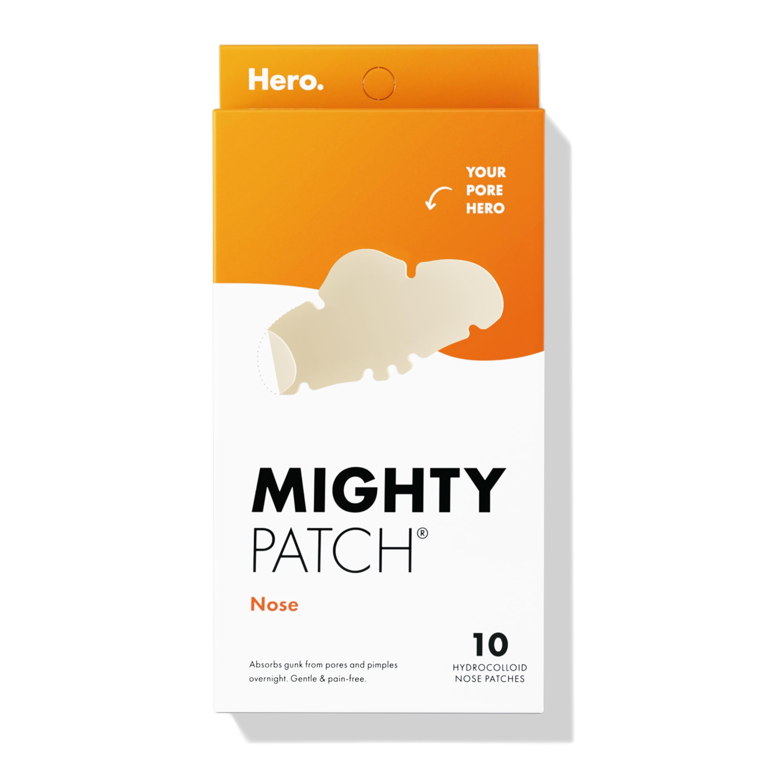 Mighty Patches for nose pores from Hero Cosmetics - XL Hydrocolloid Pimples, Zits and Oil - Derma... | Amazon (US)