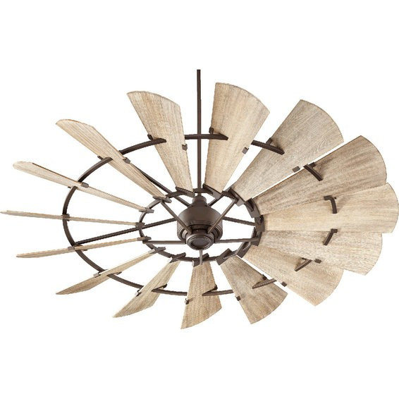 72" Outdoor Rustic Windmill Ceiling Fan | Shades of Light