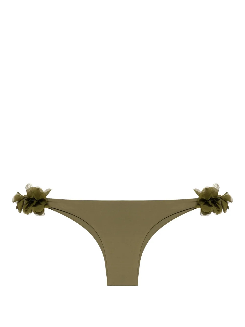 La Reveche Rasha floral-appliqué Bikini Bottom | Green | FARFETCH MY | Farfetch Global