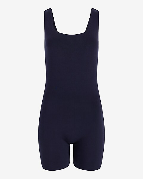 Luxe Comfort Body Contour Scoop Neck Romper | Express