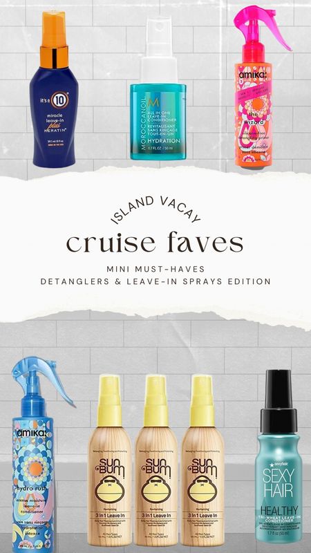 ✨pack for my upcoming cruise with me✨

If you feel like a hair mask is too “heavy” or weighs your hair down, grab a detangler or leave-in spray to help with adding moisture to your locks before and after being in the sun 🏝️

#LTKbeauty #LTKfindsunder50 #LTKtravel