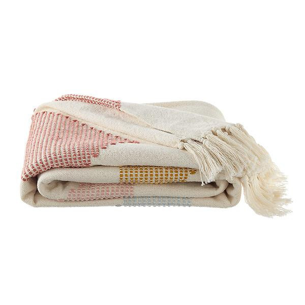 Be Home Geometric Cotton Woven Throw | The Container Store