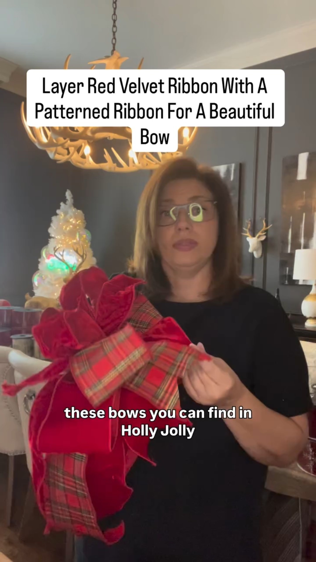 Comment “Decor” for links to all the ribbon including 4 inch and 2.5 inch red velvet.  Red velvet ribbon makes the best bows, in my humble opinion.  Pair the red velvet with a beautiful pattern ribbon for an amazing bow.

Comment “Designs” for link to Holly Jolly, the tree with 9 red velvet bows.

Be sure to folow along for more decor, lighting, and decorating tips this holiday season.

Happy Decorating!

Tara

#Christmas #christmasdecor #christmasdecorating #holiday #holidaydecor #christmastree #christmasdecorations #christmastreedecorating #holidays #holidaydecorating #holidayseason #ribbon #velvet #redvelvet #bow #bows #decor

#LTKHoliday #LTKSeasonal #LTKHome