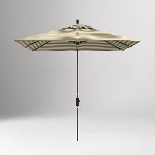 Rectangular Patio Sunbrella® Umbrella w/ Crank Lift & Tilt (8') | West Elm (US)