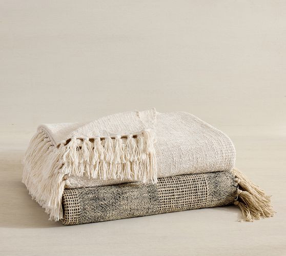 Hollyn Cotton Woven Throw | Pottery Barn (US)