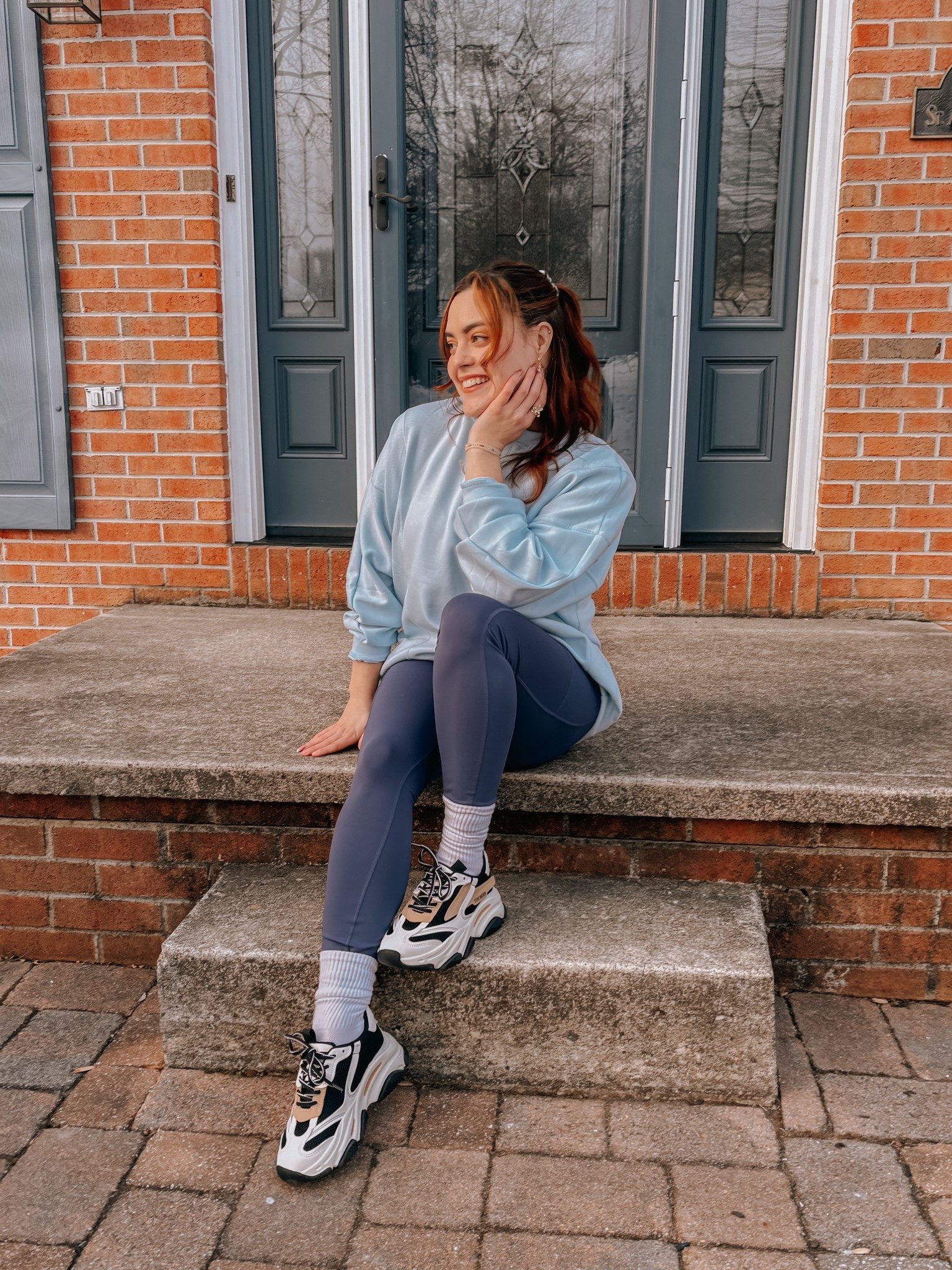 @RBX Active keeping me warm and cozy this winter!! I am wearing the LuxeSoft Henley Pullover in light blue, the Prime Tech Flex Ultra Hold 7/8 legging in Crown Blue, and the Daily Go To Crew Socks!! Loving these pieces!!🩵

#LTKActive #LTKfitnessgoals #LTKootd